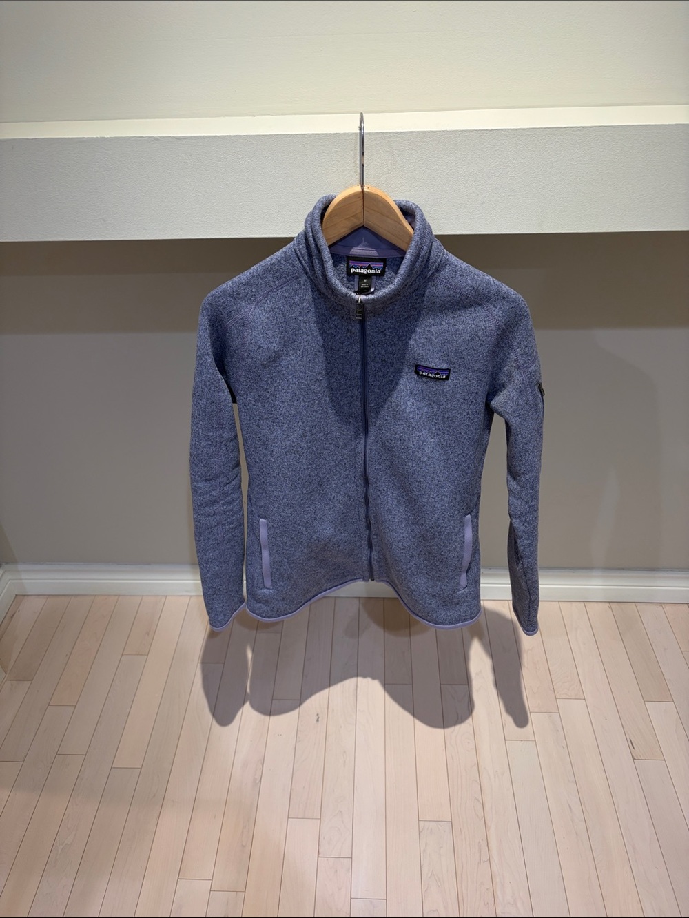 Patagonia Blue Heather Full-Zip Fleece Jacket
